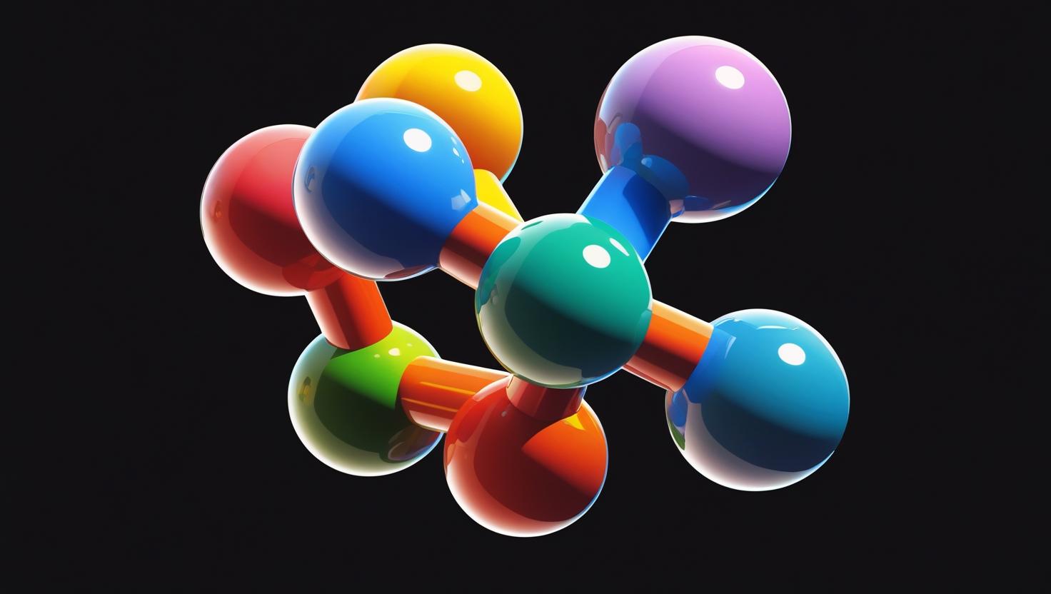 Molecule with equally sized atoms